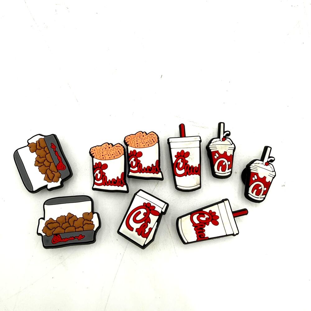 Chick-Fil-A Set of 9 Jibbitz for Crocs